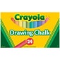 Crayola Drawing Chalk, Assorted Colors, 24 Per Box, 6 Boxes (BIN510404-6)