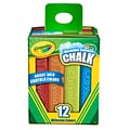 Crayola Washable Sidewalk Chalk, Assorted Colors, 12 Sticks Per Box, 8 Boxes (BIN512012-8)