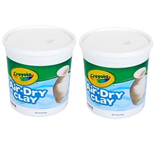 Crayola Air Dry Clay, White, 2/Bundle (BIN575055-2)