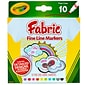 Crayola Fine Line Fabric Markers, Assorted, 10/Box, 3 Boxes (BIN588626-3)