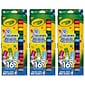 Crayola Pip Squeaks Washable Markers, Conical Tip, Assorted, 16/Box, 3 Boxes (BIN588703-3)