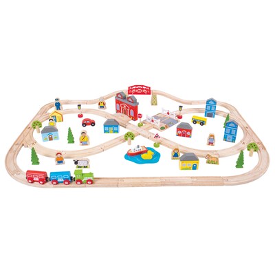 Bigjigs® Rail Town & Country Train Set, Multicolored