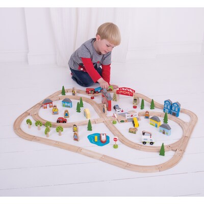 Bigjigs® Rail Town & Country Train Set, Multicolored