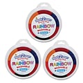 Ready 2 Learn Jumbo 6-in-1 Circular Washable Stamp Pad, Rainbow, 3/Pack (CE-6646-3)