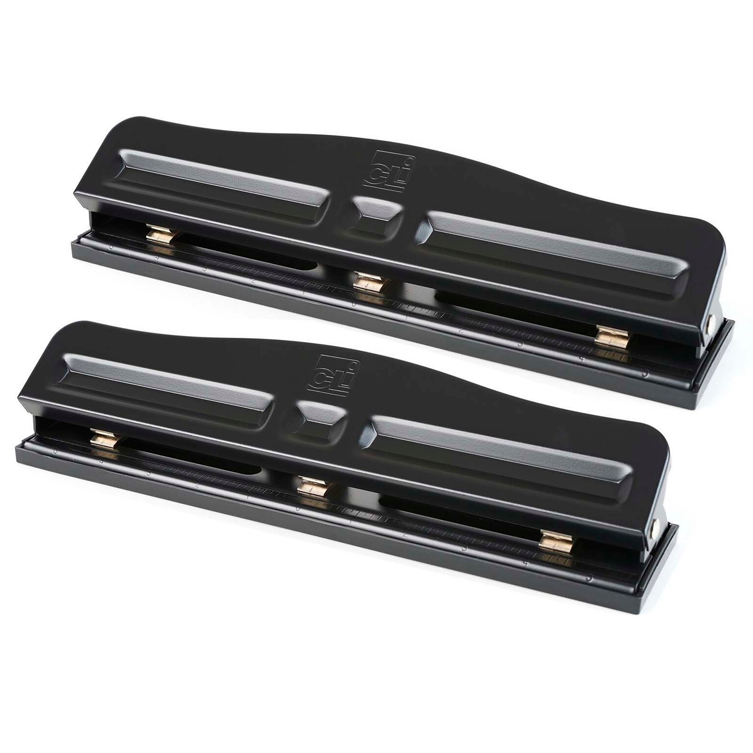 CLI 3-Hole Punch, 12 Sheet Capacity, Black (CHL033-2)