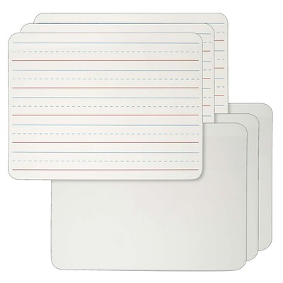 Charles Leonard 2-Sided Melamine  Mobile Dry-Erase Whiteboard, 9 x 12, Pack of 6 (CHL35120-6)
