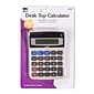 Charles Leonard 8-Digit Dual Powered Desktop Calculator, Gray, Pack of 6 (CHL39200-6)