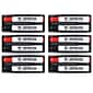 Charles Leonard Dry Erase Magnetic Whiteboard Eraser with 2 Dry Erase Markers, Red/Black, Pack of 6 (CHL74532-6)