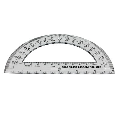 CLI 6 Inch Protractor, Plastic, Pack of 60 (CHL77106-60)