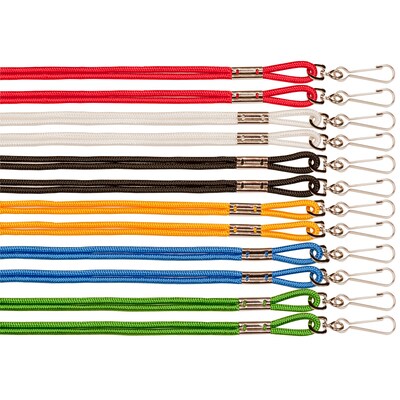 Champion Sports Lanyards, Assorted Colors, 12 Per Pack, 5 Packs (CHS126ASST-5)