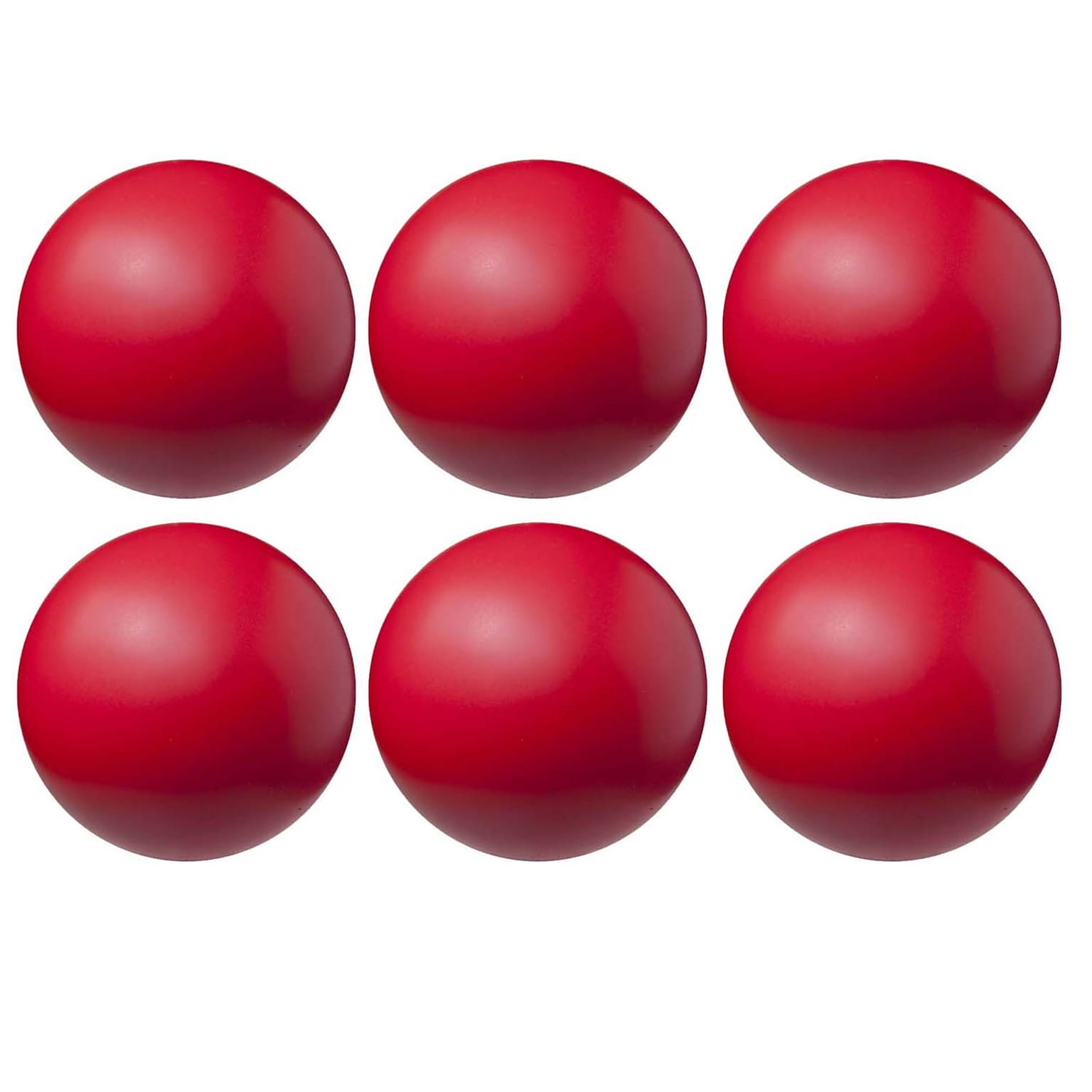 Champion Sports High Density Coated 4 Foam Ball, Red, Pack of 6 (CHSHD4-6)