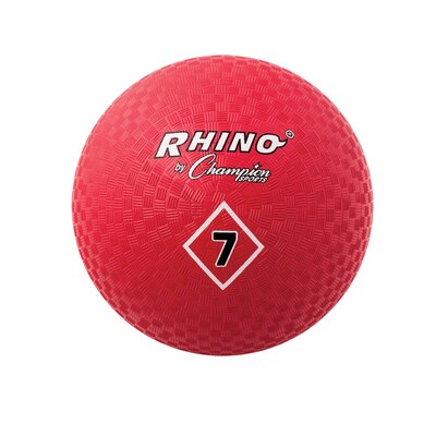 Champion Sports Playground Ball, 7, Red, Pack of 3 (CHSPG7RD-3)