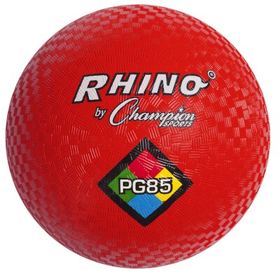 Champion Sports Playground Ball, 8.5, Red, Pack of 3 (CHSPG85RD-3)