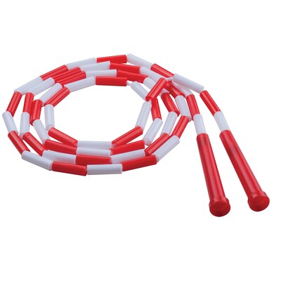 Champion Sports Plastic Segmented Jump Rope 7, Red & White, Pack of 12 (CHSPR7-12)