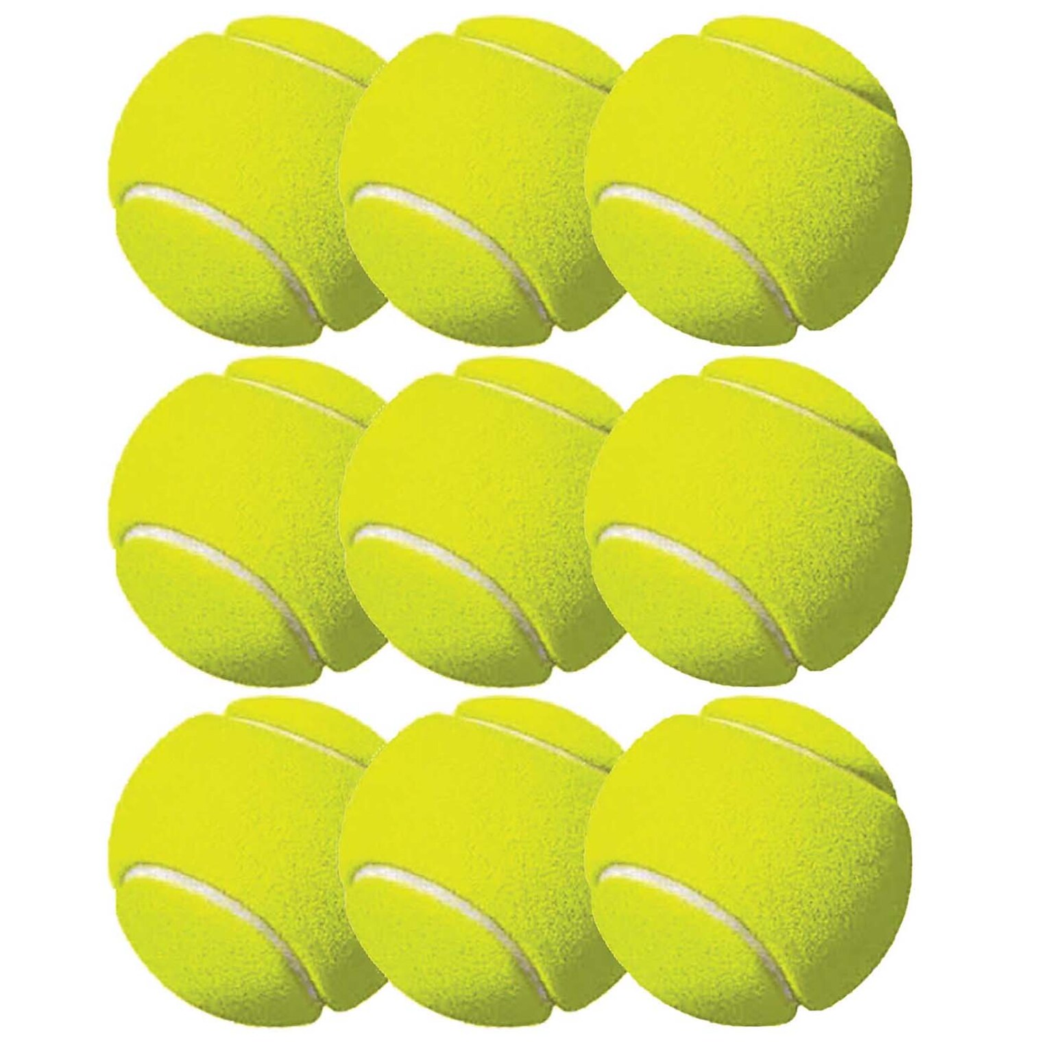 Champion Sports Tennis Balls, Neon Yellow, 3/Pack, 3 Packs/Bundle (CHSTB3-3)