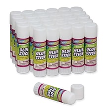 Creativity Street Glue Sticks, Clear, 0.70 oz., 30 Per Pack, 2 Packs (CK-338530-2)