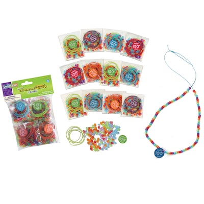 Creativity Street 100 Days of School Bead Kit, Assorted Sizes, 12 Kits/Pack, 3 Packs (CK-4678-3)