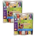 Creativity Street Starter Brush Assortment, Assorted Colors & Sizes, 25 Brushes Per Pack, 2 Packs (C