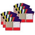 C-Line 75% Recycled Content, 2-Pocket Portfolio w/Fasteners, Assorted Colors, Pack of 48 (CLI05320-4
