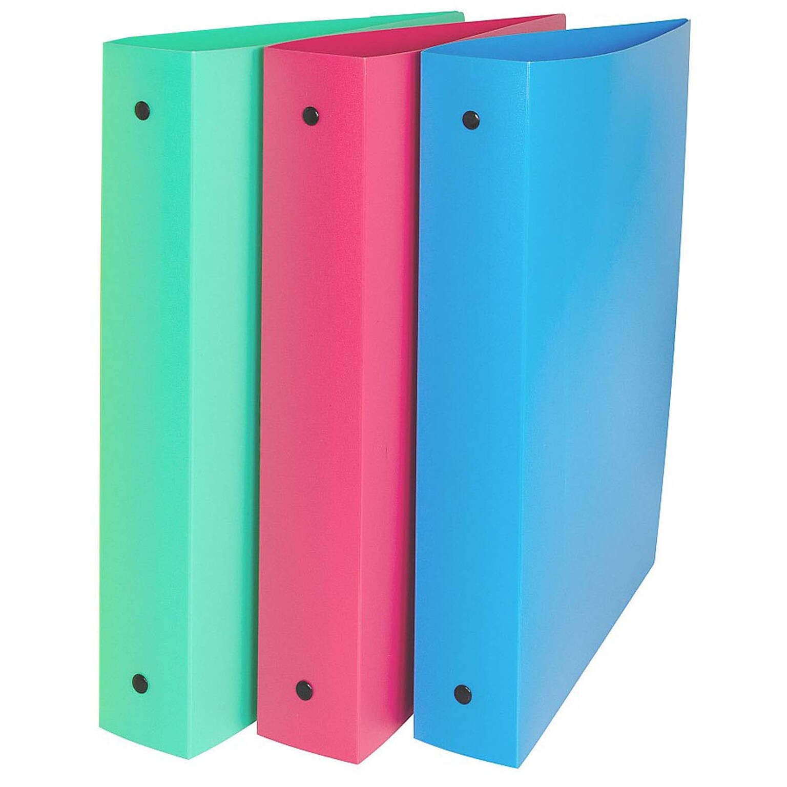 C-Line 3-Ring Binder, 1.5 Capacity, Assorted Colors, 3/Bundle (CLI31720-3)