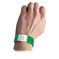 C-Line DuPont Tyvek Security Wristbands, Green, 100 Per Pack, 2/Pack (CLI89103-2)