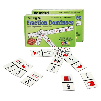 Learning Advantage The Original Fraction Dominoes, 2 Sets (CRE4080-2)