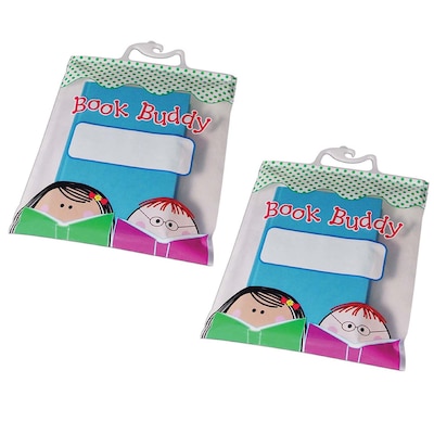 Creative Teaching Press Plastic Book Buddy Bags, 10.5 x 12.5, Multicolored, 6 Per Pack, 2 Packs (C