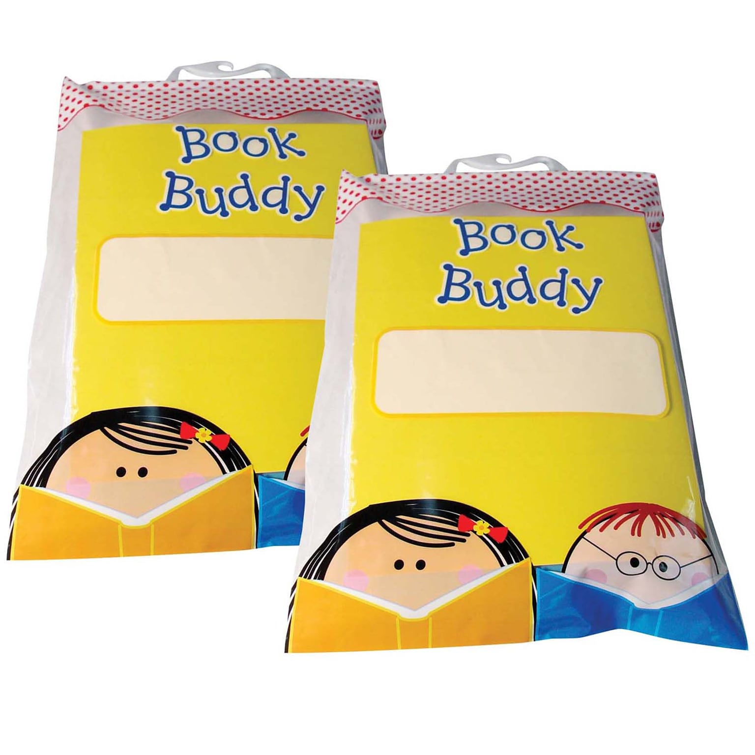 Creative Teaching Press Plastic Book Buddy Bags, 11 x 16, Multicolored, 5 Per Pack, 2 Packs (CTP2994-2)