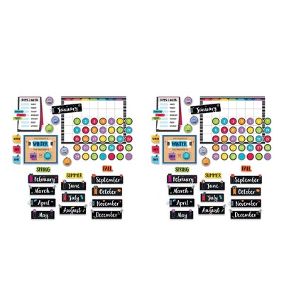 Creative Teaching Press® Bold & Bright Calendar Bulletin Board Set, 2 Sets (CTP3998-2)