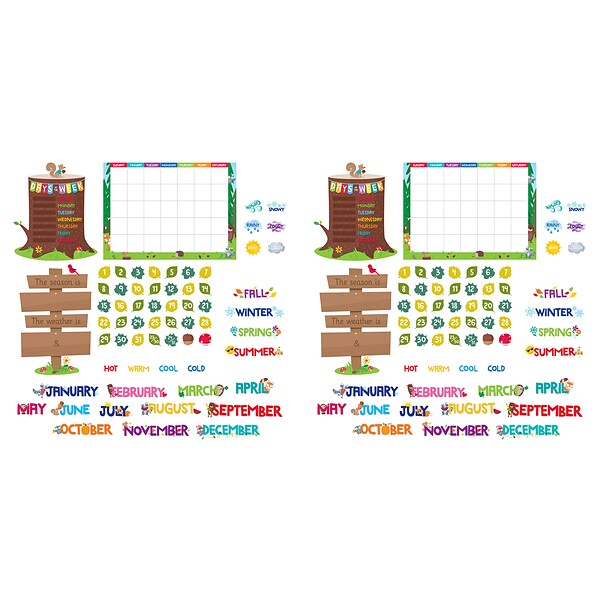 Creative Teaching Press® Woodland Friends Calendar Bulletin Board Set, 2 Sets (CTP8006-2)