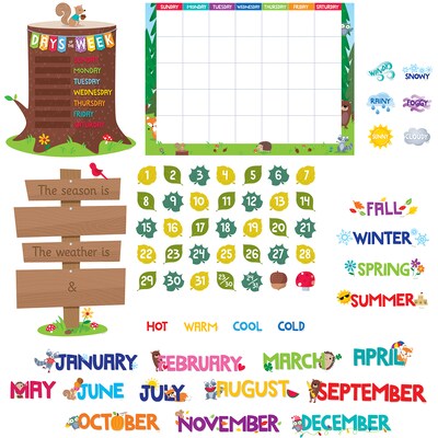 Creative Teaching Press Woodland Friends Calendar Bulletin Board Set, 2 Sets (CTP8006-2)