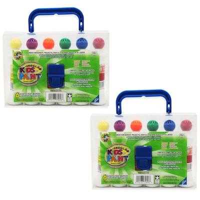 Crafty Dab Kids Scented Paint Markers, Grade K-4, 6/Pack, 2 Packs (CV-75626-2)