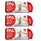 DAS® Air Hardening Modeling Clay, White, 1 lb. Per Pack, 3 Packs (DIX387000-3)
