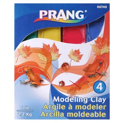 Prang Modeling Clay, Assorted, 1 lb./Pack, 6 Packs (DIX740-6)
