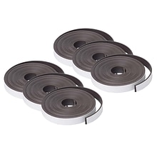 Dowling Magnets® Adhesive Magnet Strip Roll, 0.5 x 10, 6 Rolls (DO-735003-6)