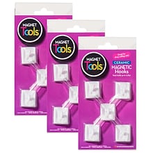 Dowling Magnets Ceramic Magnetic Ceiling Hooks, 5 Per Pack, 3 Packs (DO-735008-3)