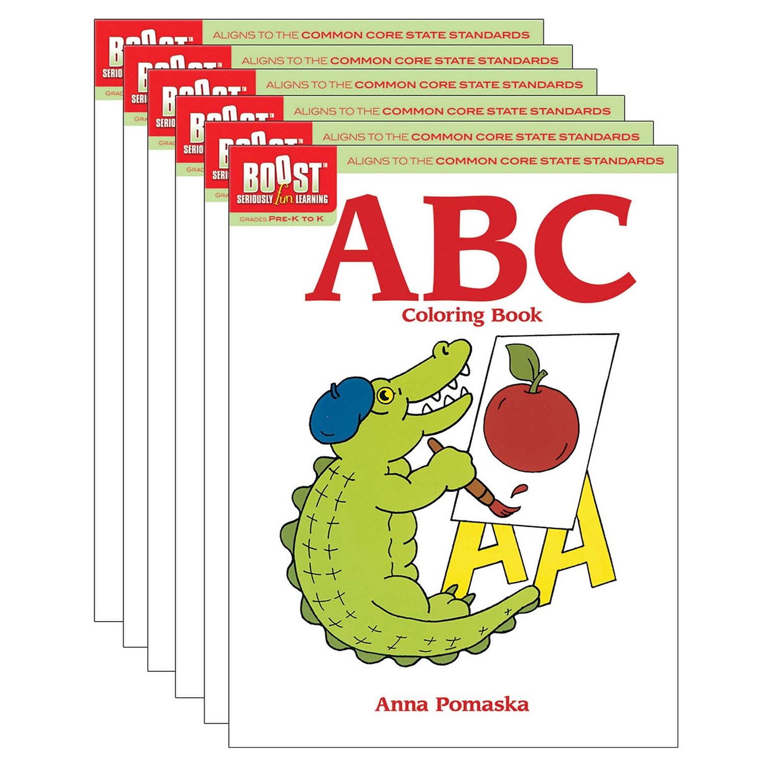 BOOST ABC Coloring Book, Pack of 6 (DP-493962-6)