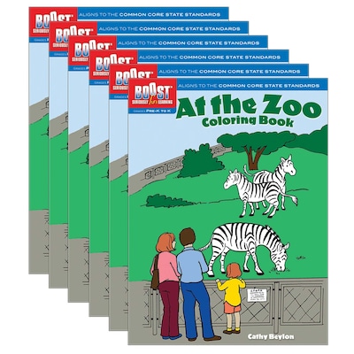 BOOST At the Zoo Coloring Book, Pack of 6 (DP-493989-6)