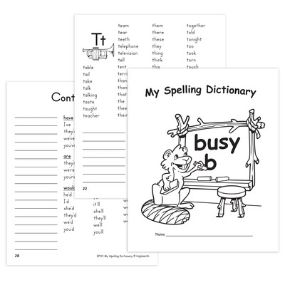 Edupress My Own Books My Spelling Dictionary, Pack of 6 (EP-111-6)