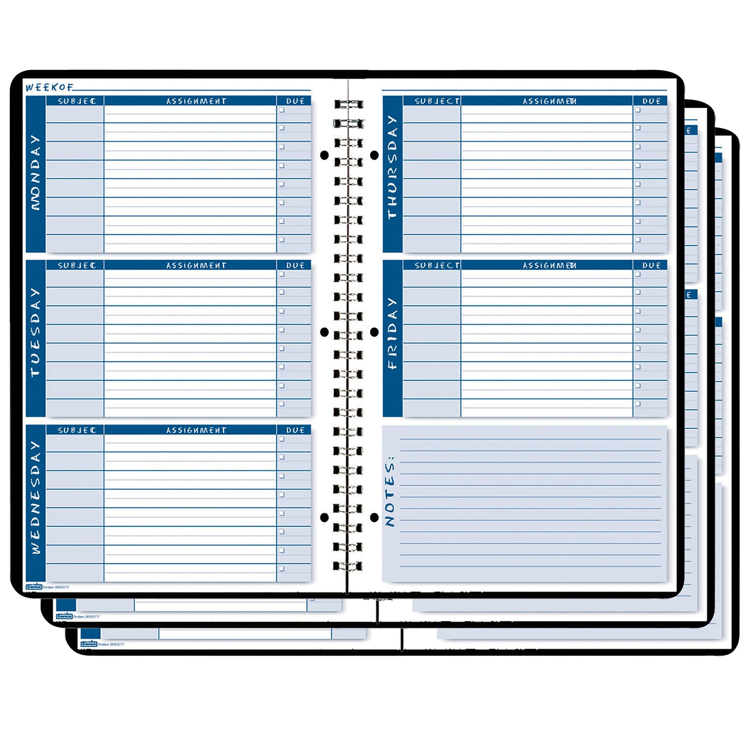 House of Doolittle Non-Dated Student Planner/Assignment Book, Pack of 3 (HOD2575-3)