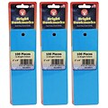 Hygloss Mighty Bright Bookmarks, 100 Assorted Colors Per Pack, 3 Packs (HYG42610-3)
