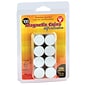 Hygloss Self-Adhesive Magnetic Coins, 3/4", Black, 100 Per Pack, 6 Packs (HYG61400-6)