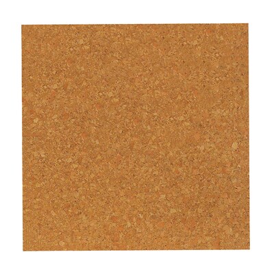 Flipside Natural Cork Tiles, 12 x 12, 4 Per Pack, 2 Packs (FLP10058-2)