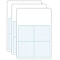 Flipside Products 1/2 Graph w/Work Space Melamine Dry-Erase Whiteboard, 11 x 16, Pack of 3 (FLP11