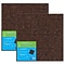 Flipside Products Dark Cork Tiles, 12 x 12, Brown, 4 Per Pack, 2 Packs (FLP12058-2)