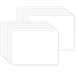 Flipside Products 1-Sided Melamine Mobile Dry-Erase Whiteboard, 5" x 7", Pack of 12 (FLP15656-12)