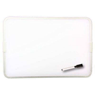 Flipside Products 2-Sided Magnetic Plastic Dry-Erase Whiteboard, Aluminum Framed, 12" x 17.5", Pack of 3 (FLP18232-3)