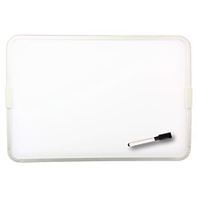 Flipside Products 2-Sided Magnetic Plastic Dry-Erase Whiteboard, Aluminum Framed, 12 x 17.5, Pack