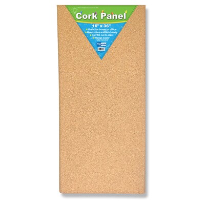 Flipside Products Cork Panel, 16 x 36, Pack of 2 (FLP37016-2)