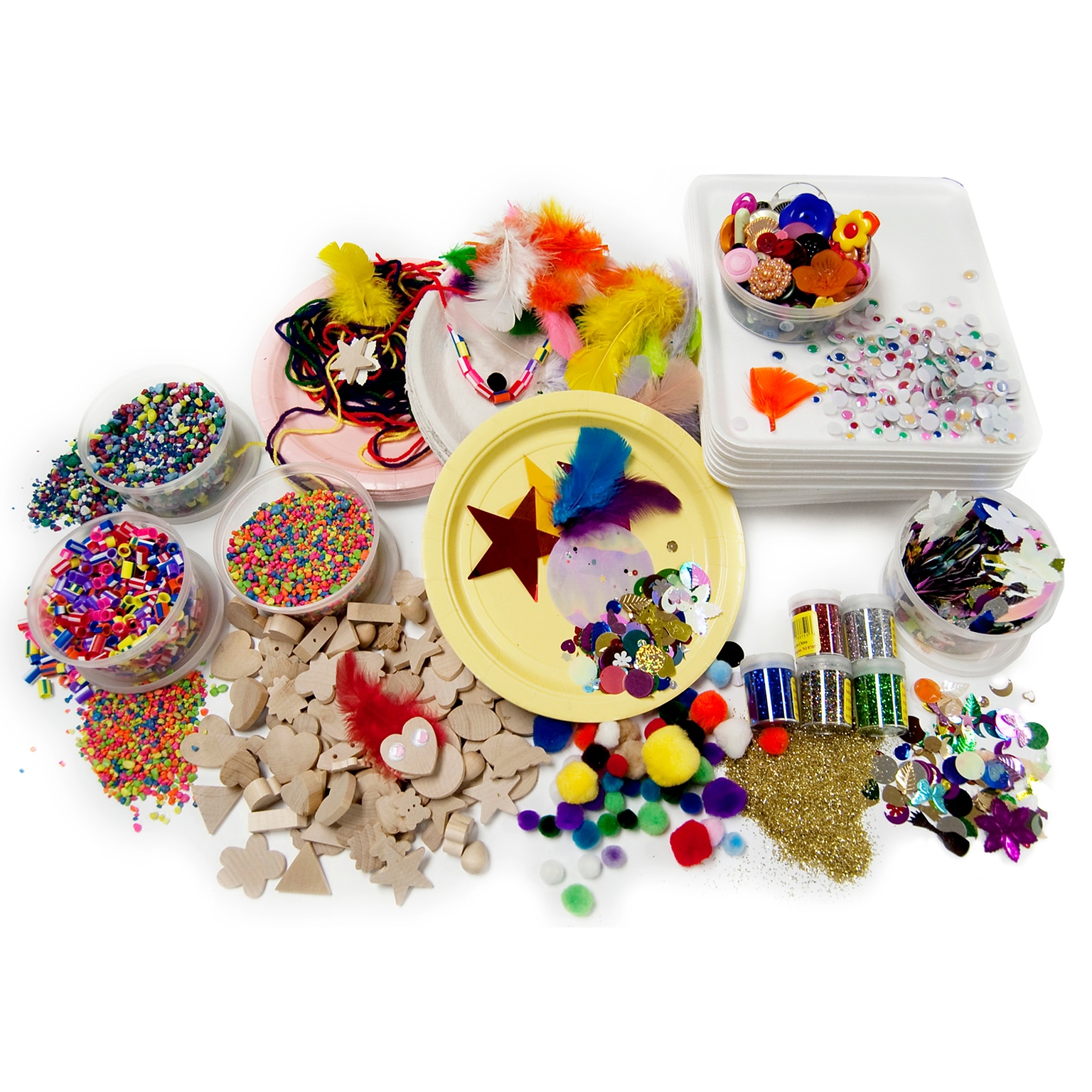 Hygloss® Collage Treasure Craft Box, Multicolored  (HYG9904)